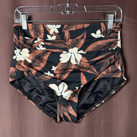 Lands' End Women's XS-L, XS-L LONG Retro Tummy Control High Waist Bikini Swim Bo - Picture 1 of 6